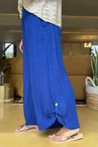 Pure Linen Jensen Hook Up Palazzo Mediterranean Blue